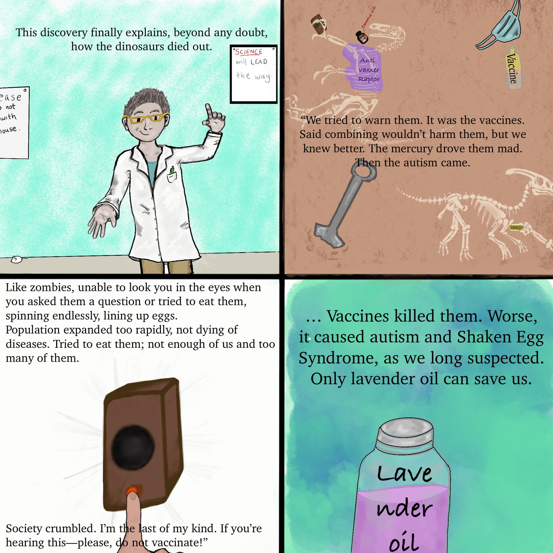 Anti-vaxxer Raptor - a dire warning